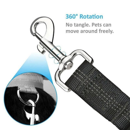 SootheTail SafeRide™ - 2-Pack Adjustable Dog Seat Belts
